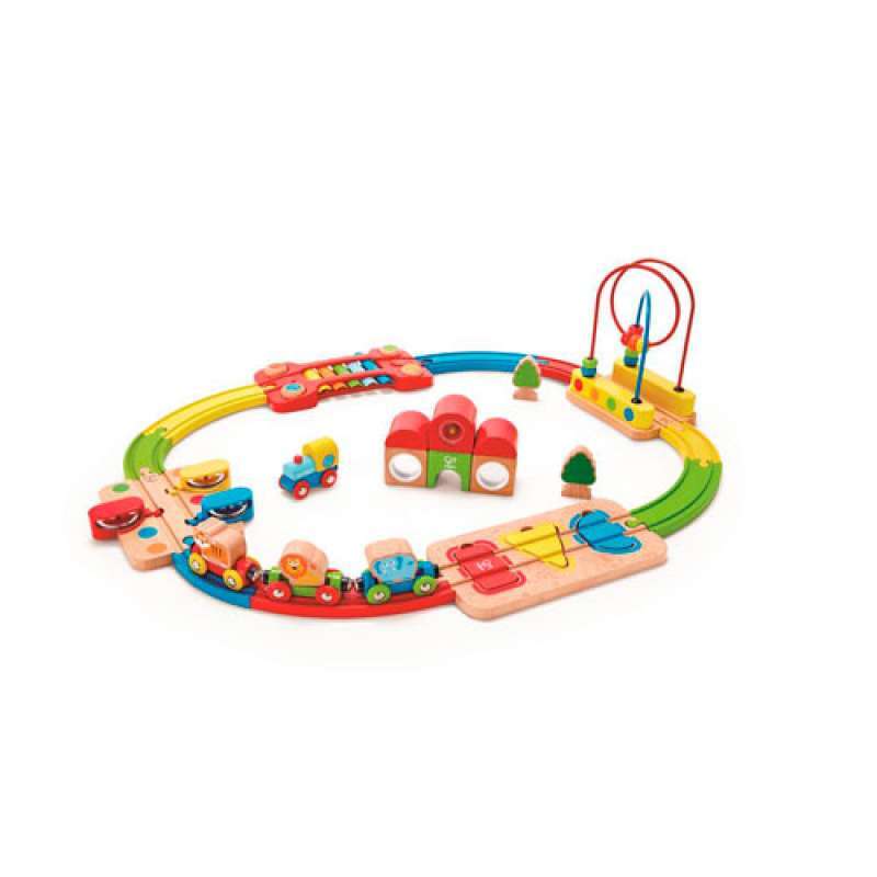 CASSE-TÊTE HAPE CHEMIN DE FER ARC EN CIEL