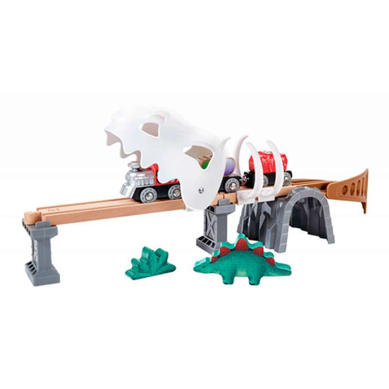 COFFRET D`AVENTURES FERROVIARIES HAPE DINOSAUR