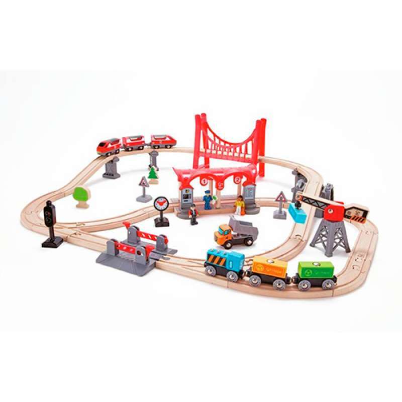 ENSEMBLE DE VOIES DE TRAIN HAPE BULLICIOUS VILLE