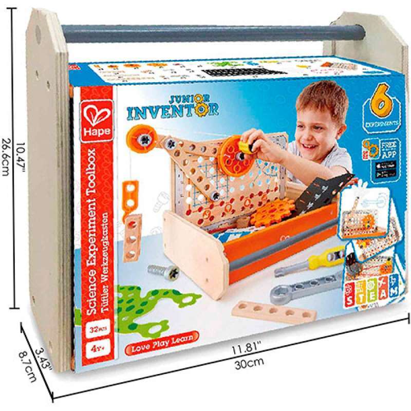 BOÎTE À OUTILS HAPE POUR LES EXPÉRIENCES SCIENTIFIQUES