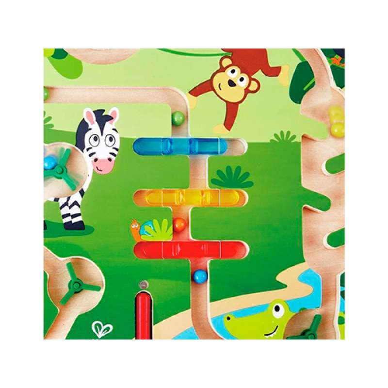 LABYRINTHE MAGNÉTIQUE HAPE ANIMAUX  DE LA JUNGLE
