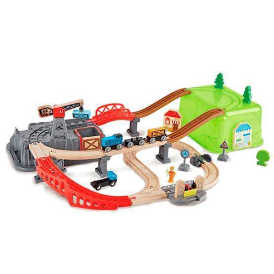 Hape ensemble de blocs de construccion de chemin de fer