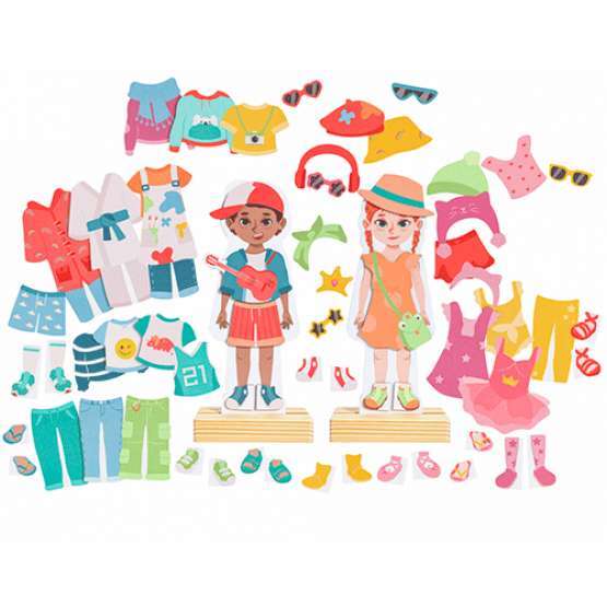 Hape puzzle magnetique a habiller