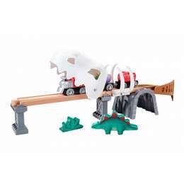 COFFRET D`AVENTURES FERROVIARIES HAPE DINOSAUR