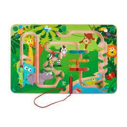 LABYRINTHE MAGNÉTIQUE HAPE ANIMAUX  DE LA JUNGLE